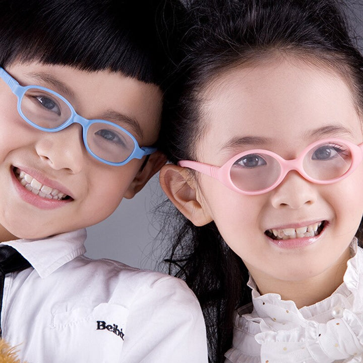 Unisex Children's Rectangular Round Eyeglasses Tr819-4516 Frame Brightzone   