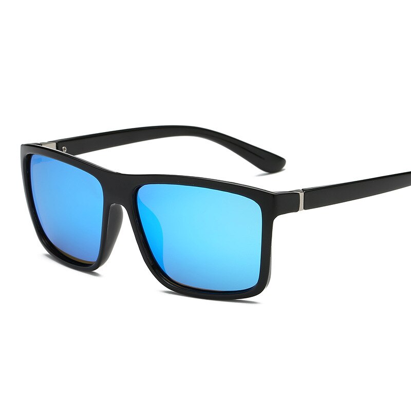 Men's Square Tac Polarized Sunglasses Matte Black-Gray