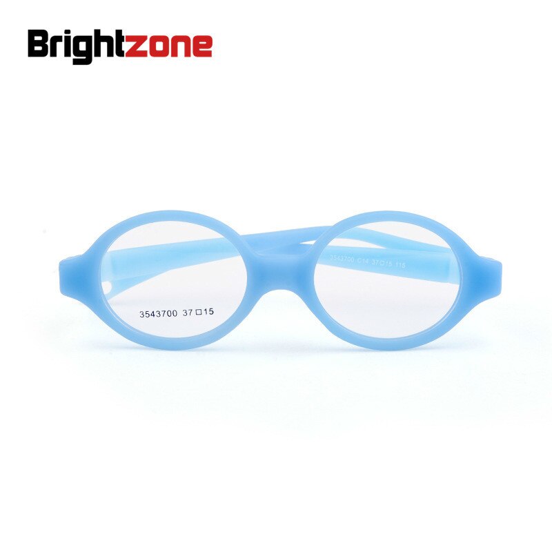 Unisex Children's Round Eyeglasses Plastic Titanium Frame 3543700 Frame Brightzone   
