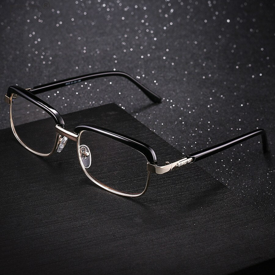 Unisex Reading Glasses Alloy Acetate Frame Glass Lenses Reading Glasses Brightzone   