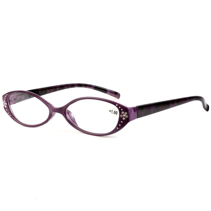 Unisex Reading Glasses Leopard Eyeglasses Diamonds Cr39 Reading Glasses Brightzone   
