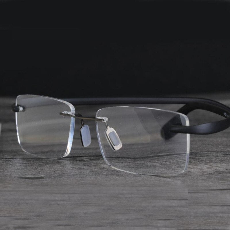 Men's Reading Glasses Anti-reflective Rimless Flexible Reading Glasses Brightzone   
