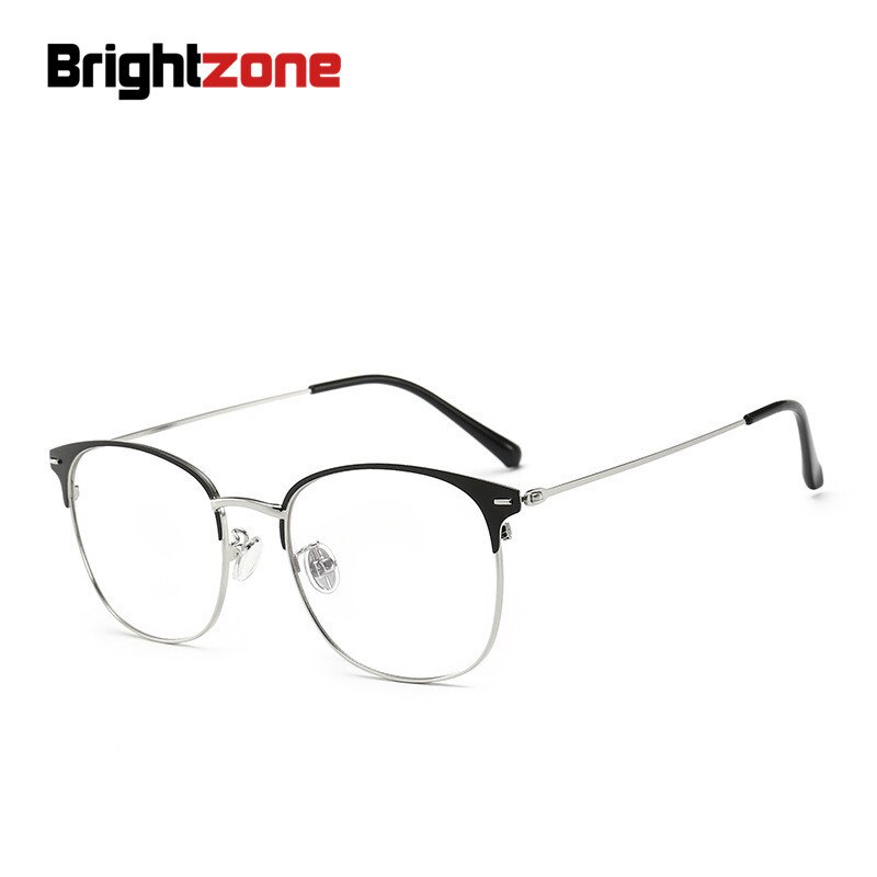 Brightzone Unisex Full Rim Round Alloy Eyeglasses 5551 Full Rim Brightzone   