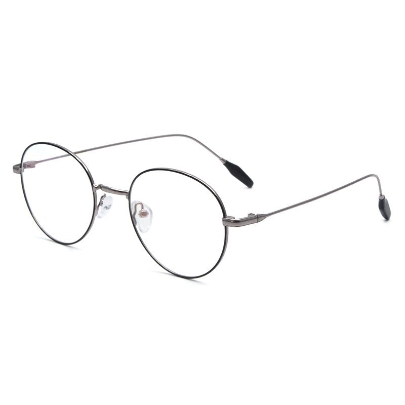 Reven Jate X2038 Full Rim Alloy Metal Eyeglasses Frame For Men And Women Eyewear Glasses Frame 4 Colors Full Rim Reven Jate Gray  
