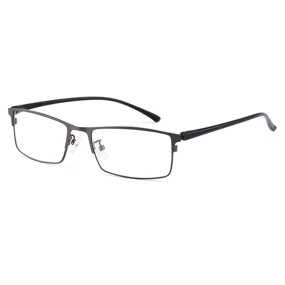 Men's Eyeglasses Titanium Alloy Legs IP Electroplating Y2529 Frame Gmei Optical C3 Gun Grey  