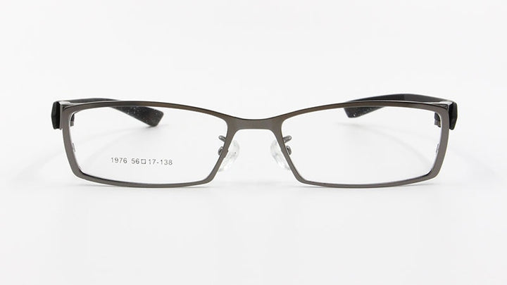 Men's Full Rim Alloy Frame Eyeglasses TR-90 Temples S1976 Full Rim Bclear   