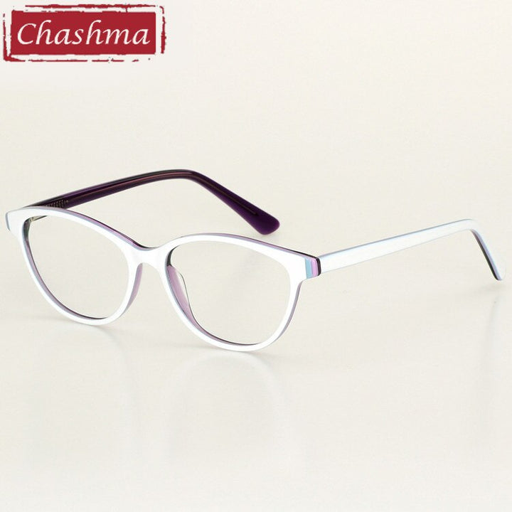 Kids' Eyeglasses Acetate Material 2033 Frame Chashma White  