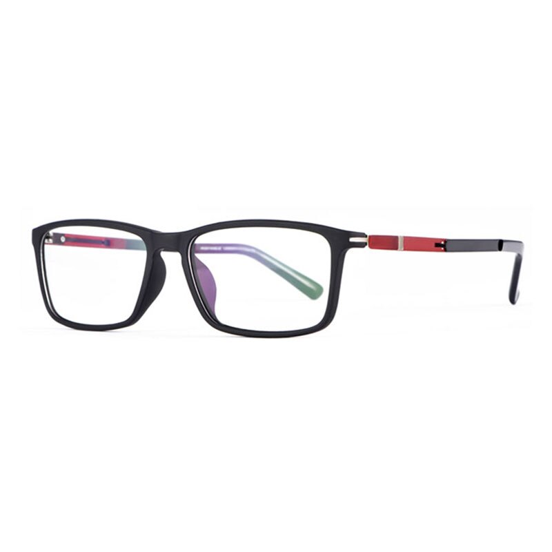 Hotochki Unisex Full Rim TR-90 Resin Frame Eyeglasses  P9164 Full Rim Hotochki Black red  