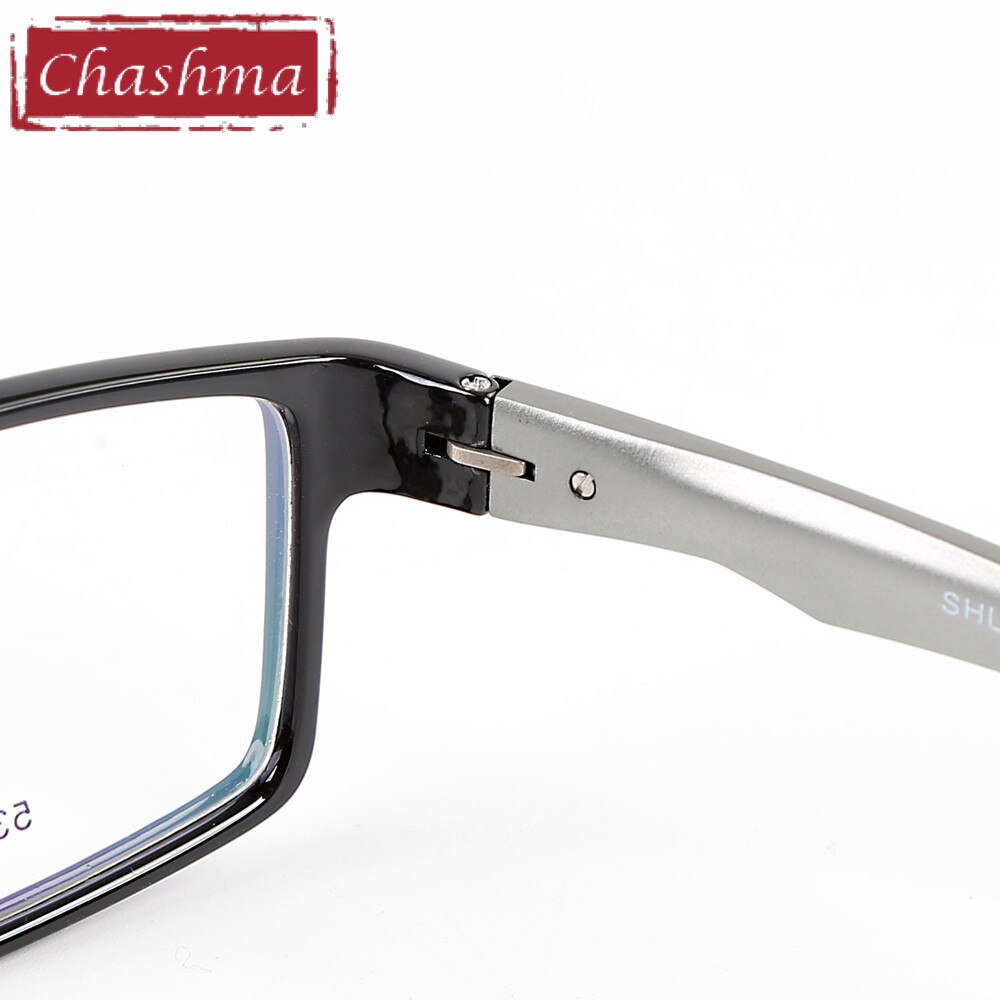 Chashma Ottica Men's Full Rim Square Tr 90 Aluminum Magnesium Sport Eyeglasses 011 Sport Eyewear Chashma Ottica   