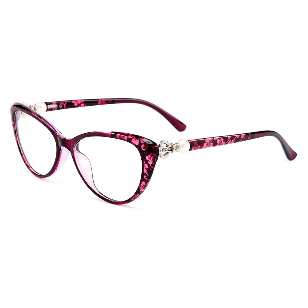 Women's Eyeglasses Ultralight TrR90 Cat Eye Spectacles M1711 Frame Gmei Optical C6  