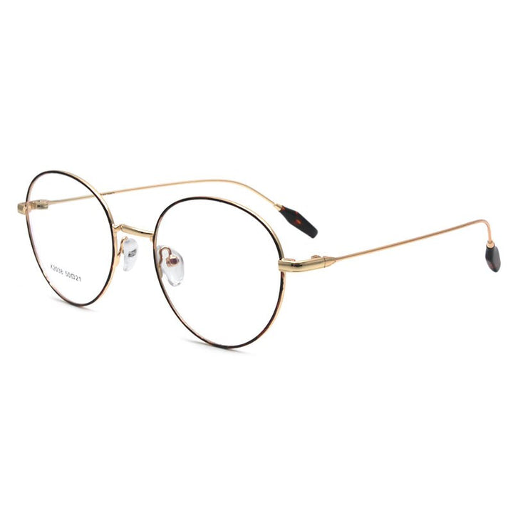 Reven Jate X2038 Full Rim Alloy Metal Eyeglasses Frame For Men And Women Eyewear Glasses Frame 4 Colors Full Rim Reven Jate   