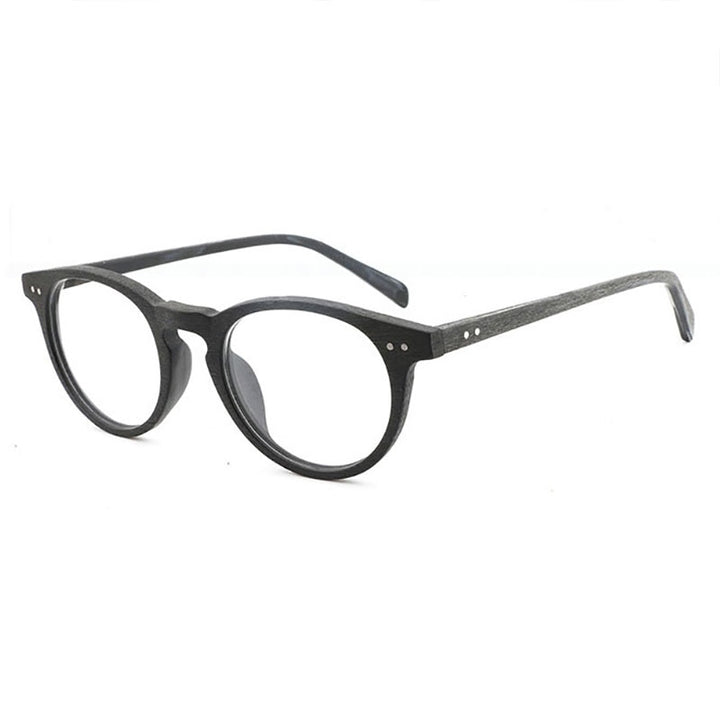 Reven Jate Hb030 Eyeglasses Frame Glasses Acetate Full Rim Round Shape Spectacles Men And Women Eyewear Full Rim Reven Jate C82  