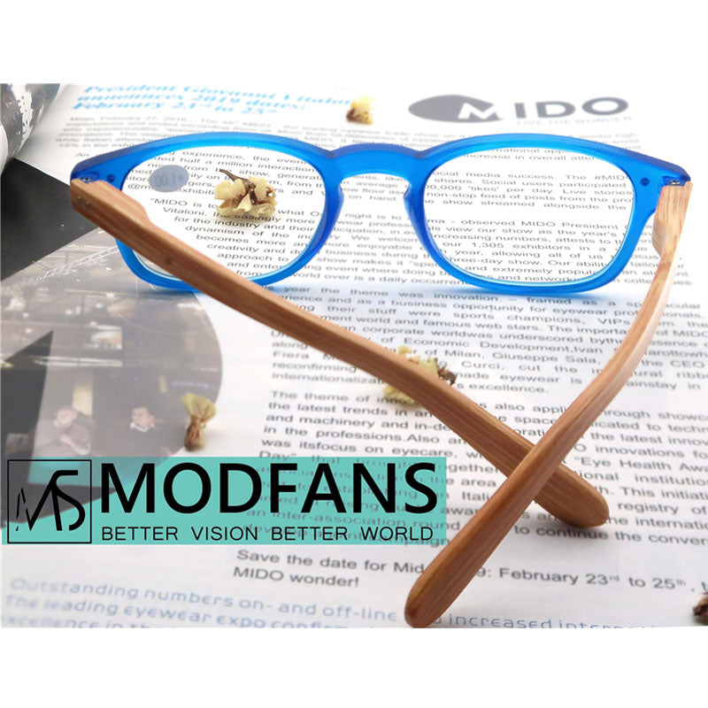 Modfans Women Reading Glasses Eyeglasses Wooden Pattern Men Glass Wood Diopter Msr012 Reading Glasses Modfans   