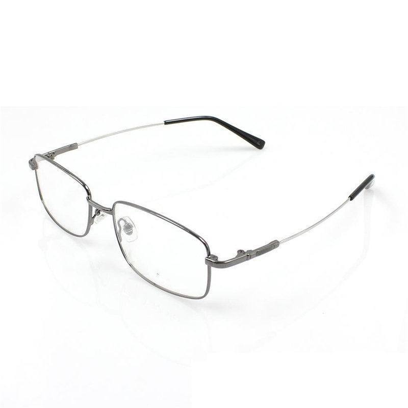 Men's Eyeglasses Titanium Metal Alloy Flexible Frame B21395 Frame Brightzone gray  