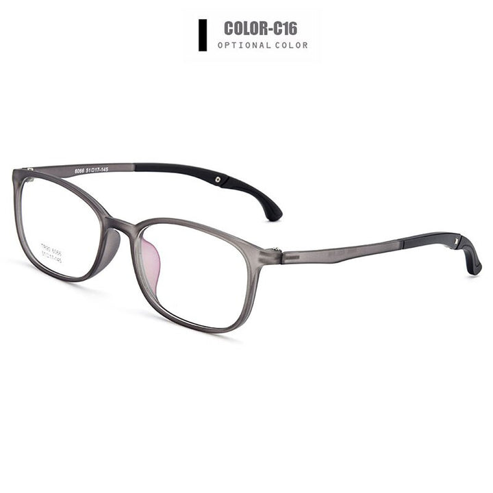 Men's Eyeglasses Ultra-Light Tr90 With Hangers Plastic M6066 Frame Gmei Optical C16  