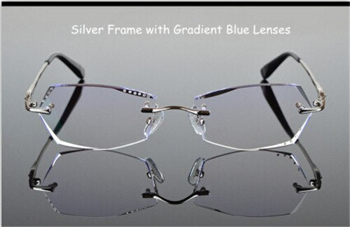 Women's Titanium Rimless Eyeglasses – FuzWeb