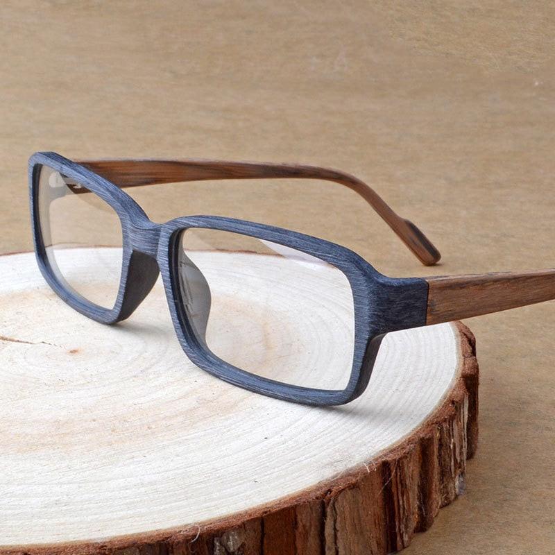 Fuzweb Mens Wooden Prescription Glasses Mens Wood Frame Glasses