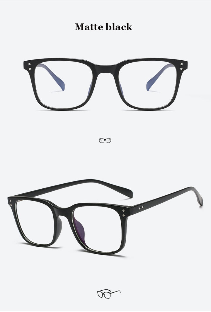 Hotochki Unisex Full Rim TR-90 Resin Square Acetate Frame Eyeglasses 5025 Full Rim Hotochki   