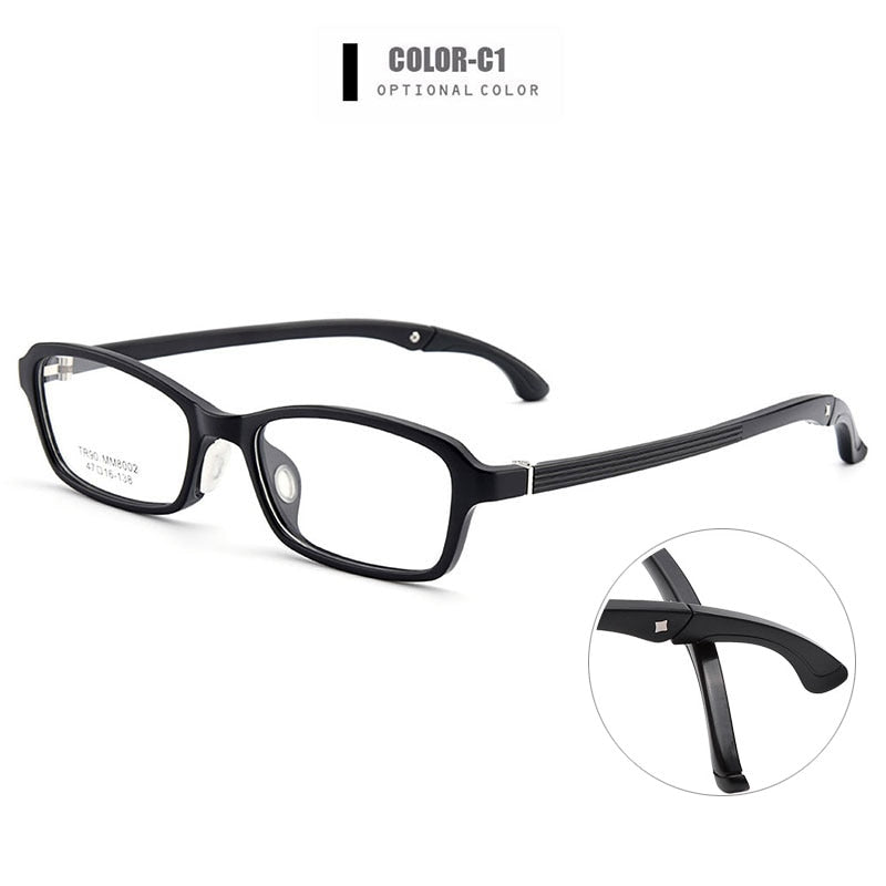 Unisex Eyeglasses Ultra-Light Tr90 Plastic M8002 Frame Gmei Optical C1  