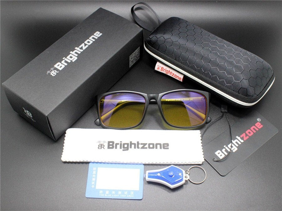 Unisex Eyeglasses Anti Blue Ray Gaming Filter Computer 22g Anti Blue Brightzone MaBlack Yellow Case2  