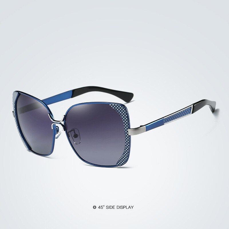 Reven Jate Women's Sunglasses Uv400 Polarized Coating Driving Mirrors Eyewear Sunwear Sunglasses Reven Jate blue-black  