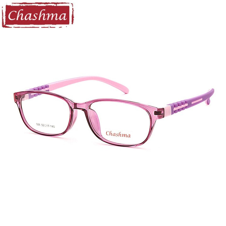 Kids' Eyeglasses 8-12 Years Old TR 90 Rubber 926 Frame Chashma Purple  