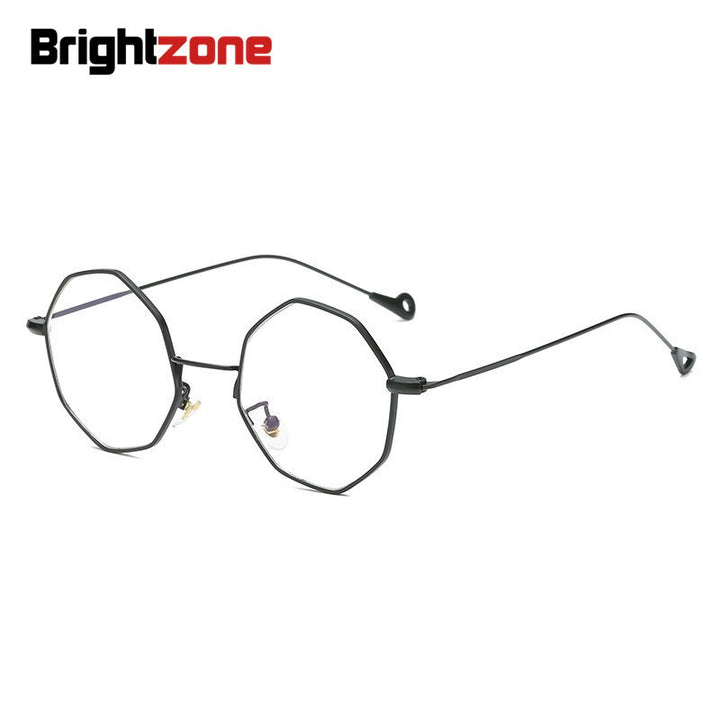 Unisex Eyeglasses Anti Blue Light Alloy Frame Irregular Anti Blue Brightzone   