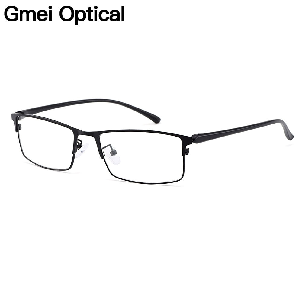 Gmei Men's Eyeglasses Titanium Alloy Legs IP Electroplating Y2529 Full Rim Gmei Optical   