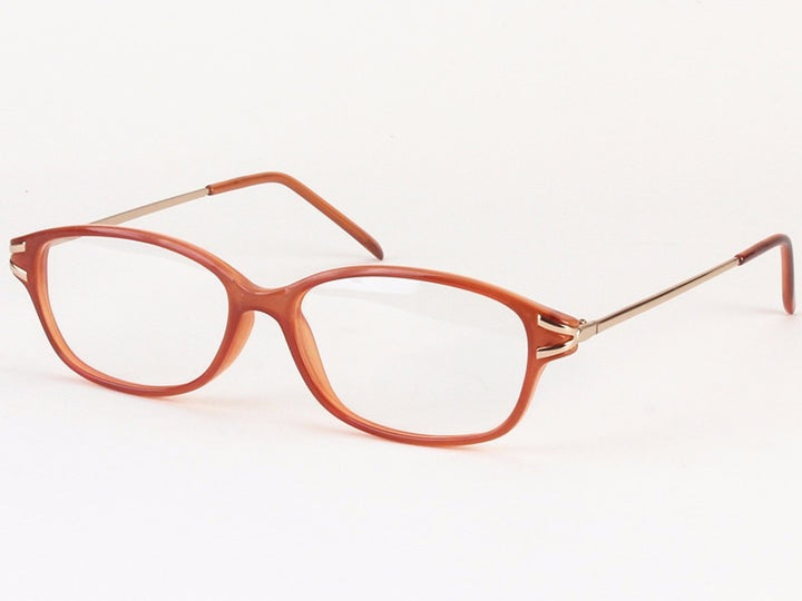Women's Eyeglasses Half Frame Acetate 6009a Frame Chashma Coffee  
