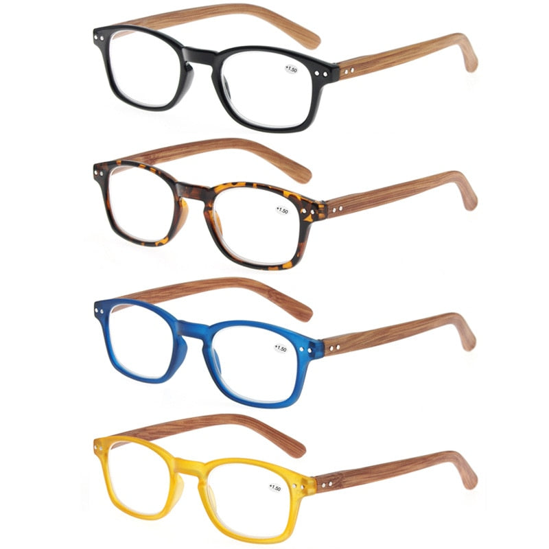 Modfans Women's Full Rim Square Polycarbonate Reading Glasses R012 Reading Glasses Modfans   