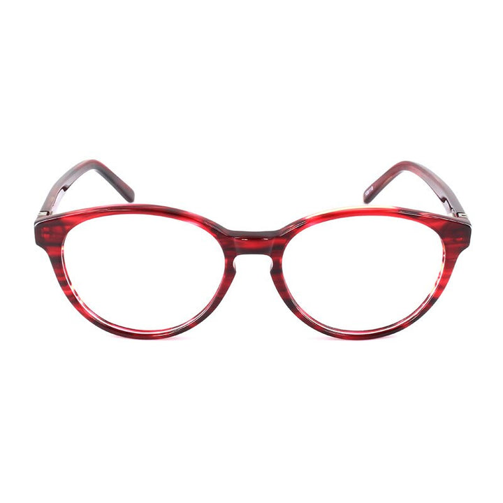Women's Eyeglasses Burgundy Acetate Spring Hinges T8062 Frame Gmei Optical   
