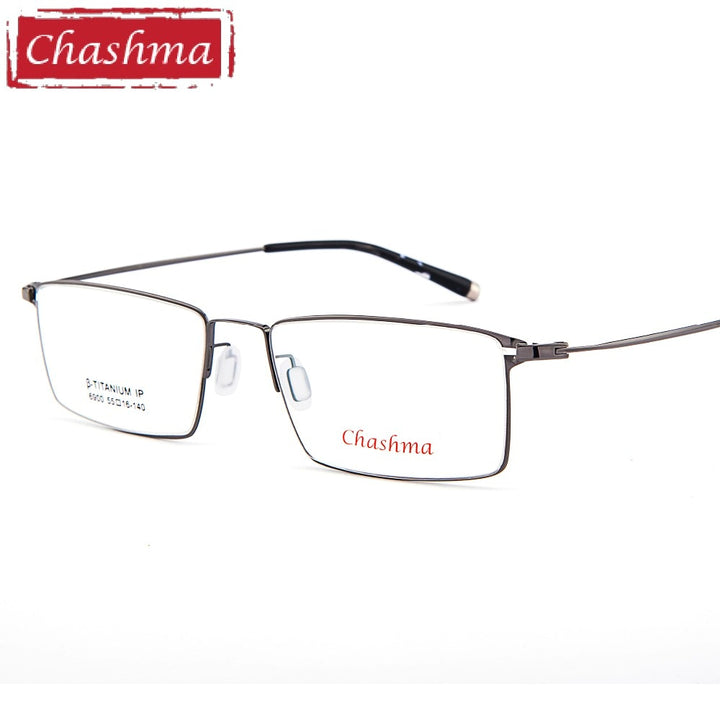 Chashma Ottica Men's Full Rim Square Titanium Eyeglasses 6900 Full Rim Chashma Ottica   