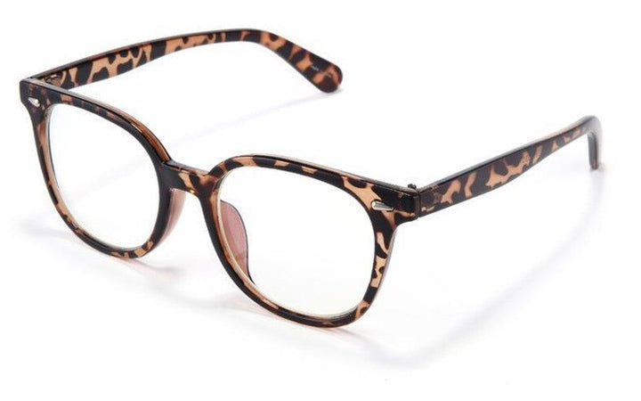 Unisex Radiation Defense Computer Eyeglasses Acetate Frame Th0001 Anti Blue Brightzone Leopard  