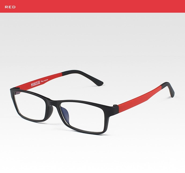Reven Jate Tungsten Spectacles Eyewear Fatigue Radiation-Resistant Unisex Eyeglasses Glasses Frame Frame Reven Jate Red  