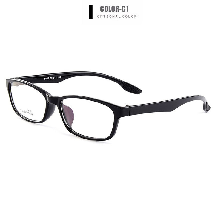 Gmei Unisex Eyeglasses Ultra-Light Tr90 Rectangular 5 Colors M5055 Full Rim Gmei Optical C1  