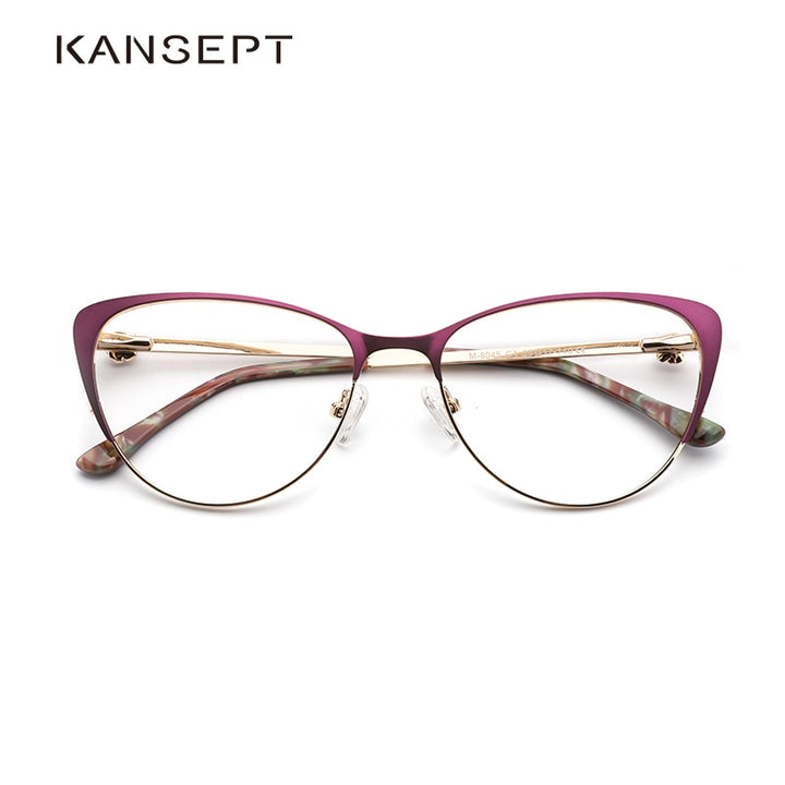 Kansept Metal Women Metal Glasses Frame Cat Eye Eyeglasses Frame 8045 Frame Kansept   