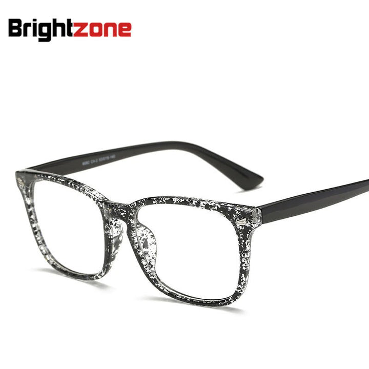 Brightzone Unisex Full Rim Square Acetate Eyeglasses 8082 Full Rim Brightzone Style5  