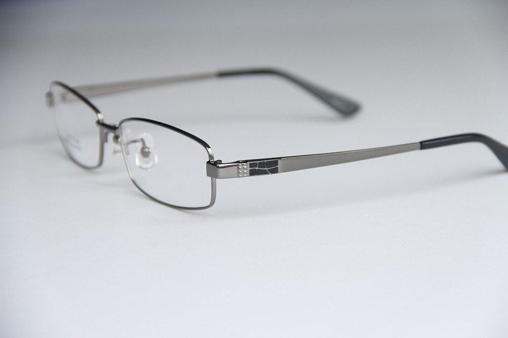 Men's Eyeglasses Pure Titanium 8835 Frame Chashma Gray  