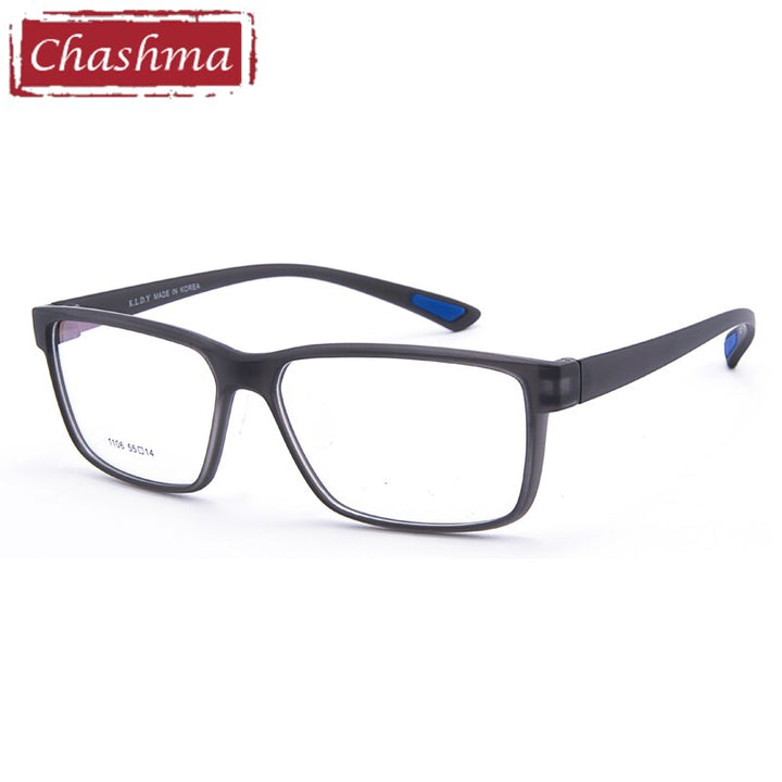 Men's Eyeglasses TR90 Sport 1106 Big Frame 138 mm Sport Eyewear Chashma Dark Gray  