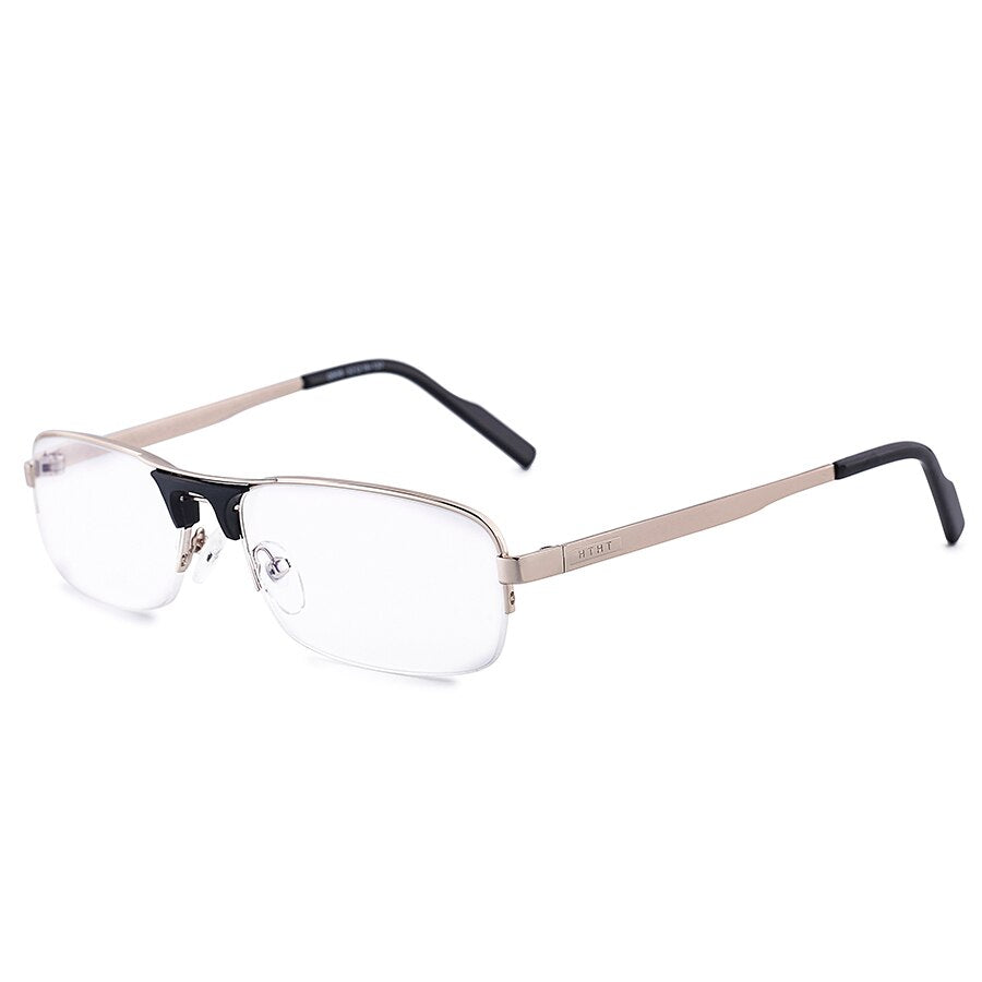 Men's  Reading Glasses Frame Copper-Nickel Resin Lenses Reading Glasses Brightzone +100 white 