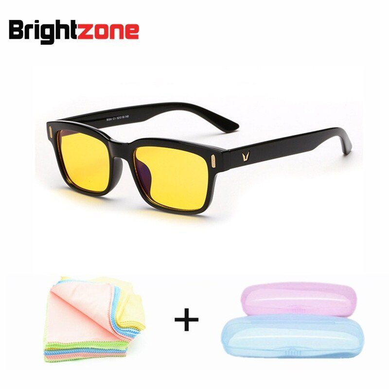 Men's Eyeglasses Anti Blue Ray Light Night Vision Night Vision Brightzone Bright Black case1  