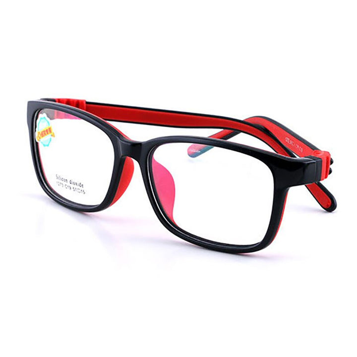 Reven Jate 1273 Child Glasses Frame For Kids Eyeglasses Frame Flexible Frame Reven Jate Red  