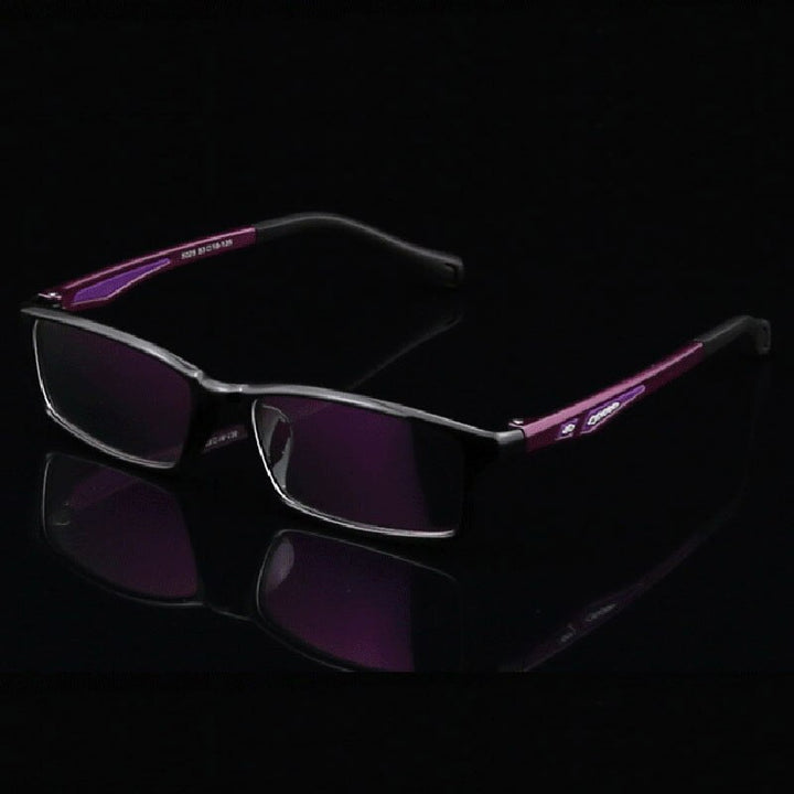 Hotochki Men's Full Rim Rectangular TR-90 Resin Sport Frame Eyeglasses 5025 Sport Eyewear Hotochki Purple  