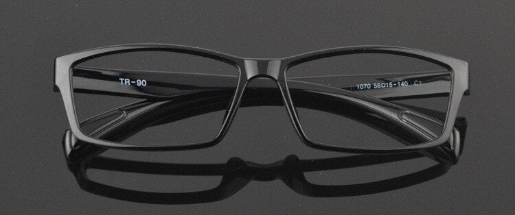 Unisex Eyeglasses Light TR 90 Flexible Sport 17 g Sport Eyewear Chashma Bright Black  