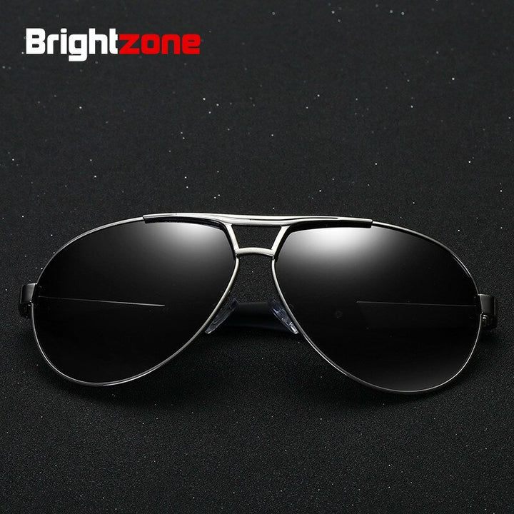 Brightzone Men's Sunglasses Polarized Square Alloy Tac P8013 Full Rim Brightzone   