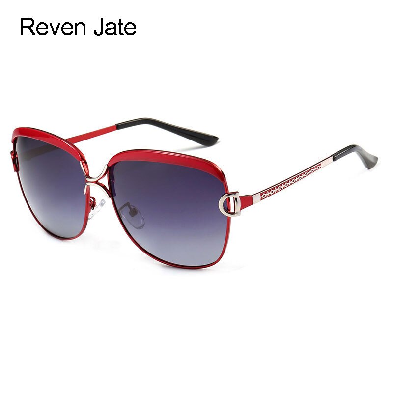 Reven Jate Women Sunwear 8702 Woman Sunglasses Frame Polarized Gradient Tinted Lenses Polarize Sun Frame Sunglasses Reven Jate   