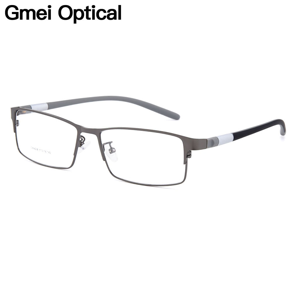 Gmei Men's Full Rim Square Titanium Eyeglasses Y028 Full Rim Gmei Optical   