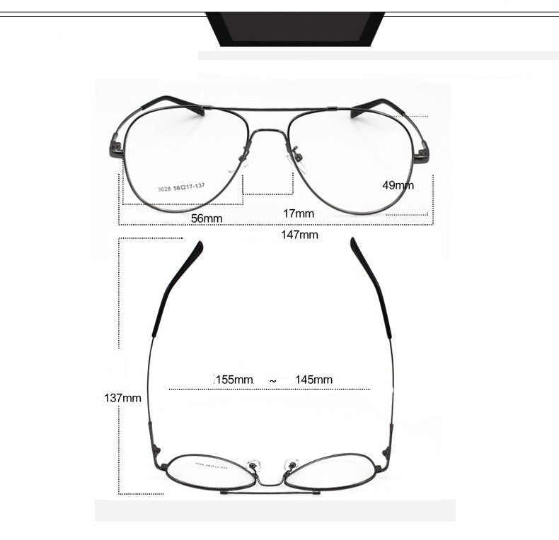 Unisex Eyeglasses Round Alloy Double Bridge Full Rim Big As3028 Full Rim Aissuarvey Eyeglasses   