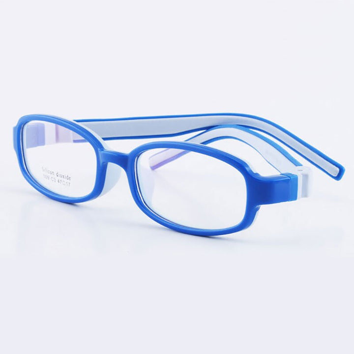 Reven Jate 509 Child Glasses Frame For Kids Eyeglasses Frame Flexible Frame Reven Jate Blue  