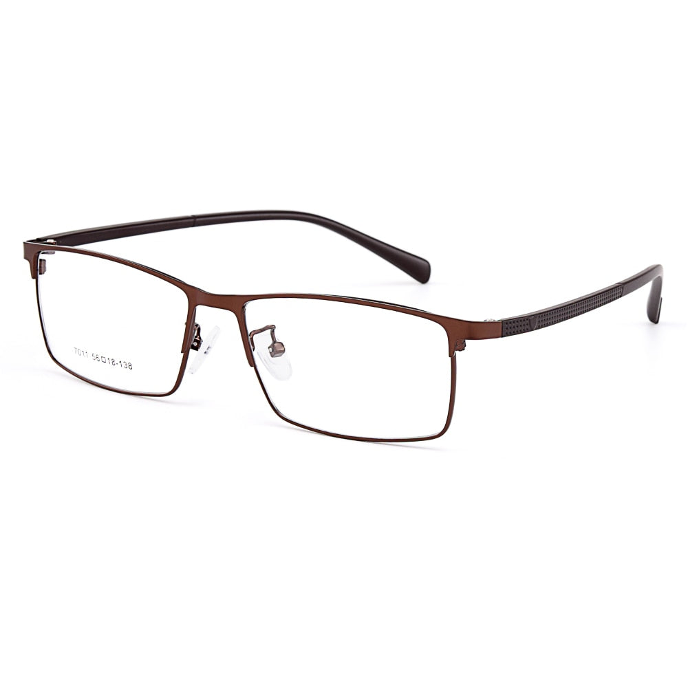 Gmei Men's Eyeglasses Semi Rim Titanium Alloy Square Y7011 Semi Rim Gmei Optical C4  